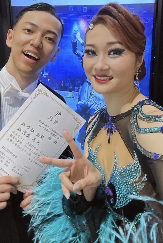 渡邉雄介・黒木愛莉組、B級ボールルームにて今年3度目の優勝!
