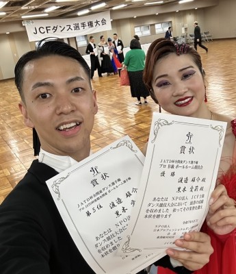 渡邉雄介・黒木愛莉組、今年5度目のB級戦優勝！！